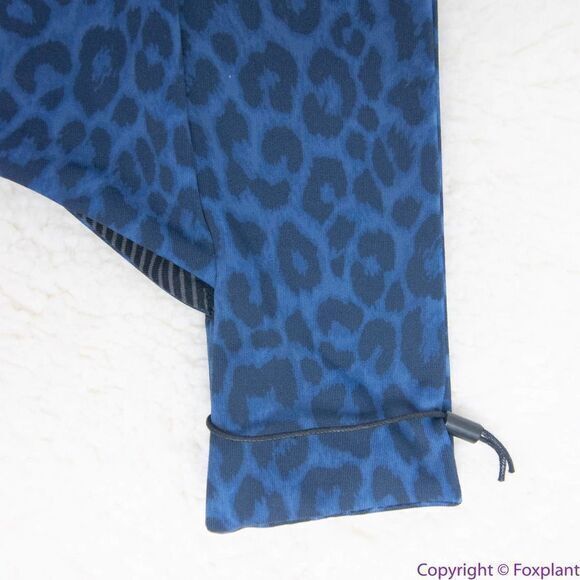 NEW Acacia Mateo bikini bottom leopard animal print blue Amur, M - Picture 12 of 16